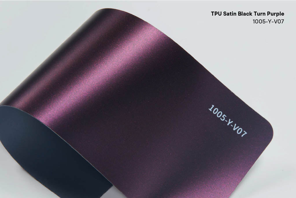 Satin Black Turn Purple