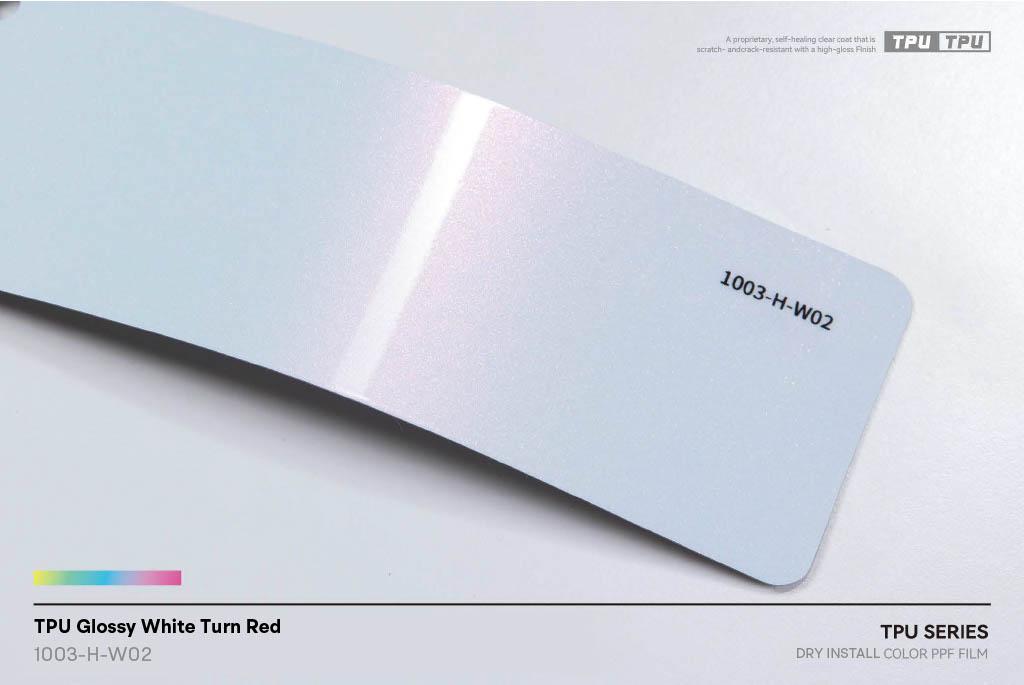 Glossy White Turn Red