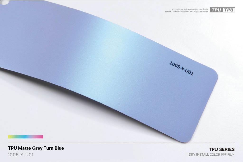 Matte Grey Turn Blue